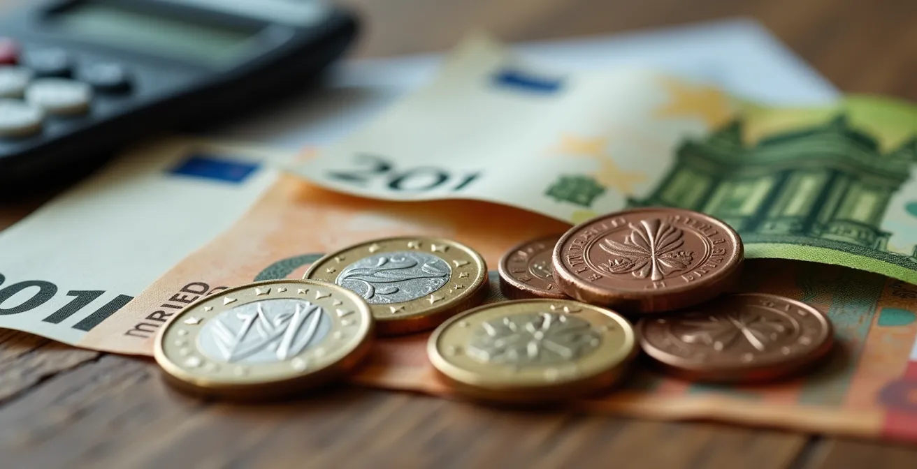 Infografica temporale del processo INPS dalla domanda al pagamento, con icone e frecce